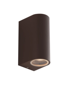 Applique "one" per esterno biemissione luminosa corten, 35w